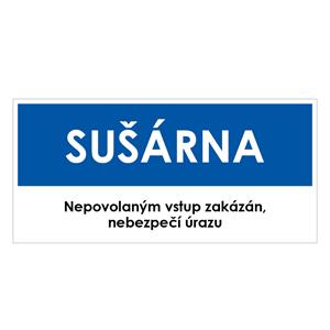 SUŠÁRNA, modrá, plast 2 mm 190x90 mm