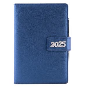 Tagebuch BRILLIANT täglich A5 2025 Tschechisch – Blau