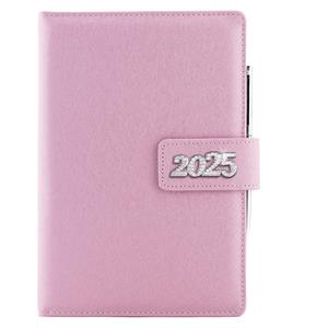 Tagebuch BRILLIANT täglich A5 2025 Tschechisch – Hell-Pink