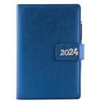 Tagebuch BRILLIANT wöchentlich A5 2024 Tschechisch – Blau