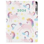 Tagebuch DESIGN täglich A4 2024 CZ - Unicorn