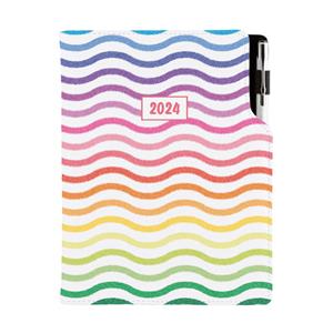 Tagebuch DESIGN täglich A5 2024 CZ - Farben