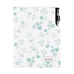 Tagebuch DESIGN täglich B6 2024 CZ - Aquarell