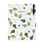 Tagebuch DESIGN täglich B6 2024 CZ - Avocado