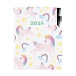 Tagebuch DESIGN täglich B6 2024 CZ - Unicorn