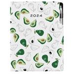 Tagebuch DESIGN wöchentlich A4 2024 CZ - Avocado