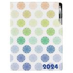 Tagebuch DESIGN wöchentlich A4 2024 CZ - Buntes Mandala