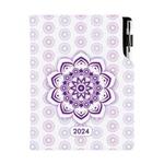 Tagebuch DESIGN wöchentlich B5 2024 CZ - Mandala Lila