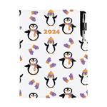 Tagebuch DESIGN wöchentlich B5 2024 CZ - Pinguin