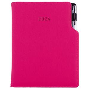 Tagebuch GEP mit Stift – täglich A5 2024 Tschechisch - Rosa