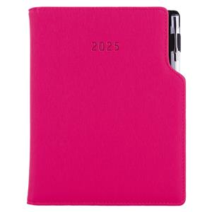 Tagebuch GEP mit Stift – täglich A5 2025 Tschechisch - Rosa