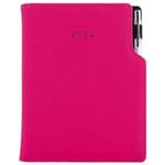 Tagebuch GEP mit Stift täglich B6 2024 - Rosa