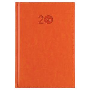 Tagebuch LIBRA täglich A5 2024 Tschechisch – Orange