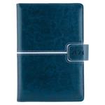 Tagebuch MAGNETIC täglichB6 2024 - blau/silber