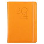 Tagebuch POLY wöchentlich A5 2024 Tschechisch – Orange