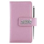 Taschentagebuch BRILLIANT wöchentlich 2024 Tschechisch – Hell-Pink