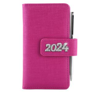 Taschentagebuch BRILLIANT wöchentlich 2024 Tschechisch – Rosa