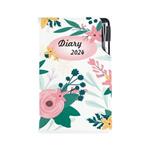 Taschentagebuch DESIGN wöchentlich A5 2024 CZ - Blumen