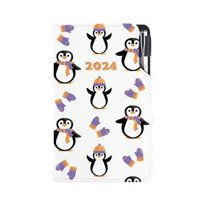 Taschentagebuch DESIGN wöchentlich A5 2024 CZ - Pinguin