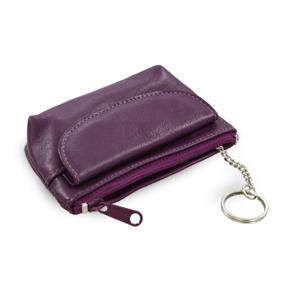 Violet leather Keyring