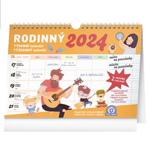 Wall and desk Calendar 2024 Family planner with hook