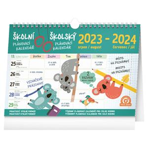 Wall and desk Calendar 2024 School planner with hook