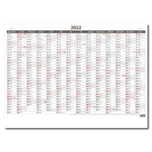 Wall Calendar 2022 Planning yearly map A1 No Picture