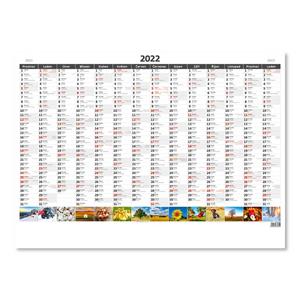 Wall Calendar 2022 - Planning yearly map A1 Picture