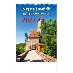 Wall Calendar 2022 - The most beautiful places in the Czech Republic