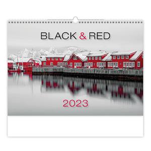 Wall Calendar 2023 - Black Red