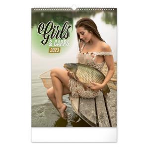 Wall Calendar 2023 Girls and Carps