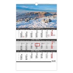 Wall Calendar 2023 - Mountains - Threemonths