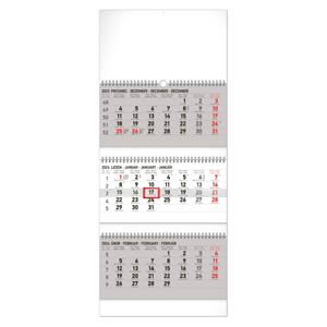 Wall Calendar 2024 3 months foldable - grey CZ