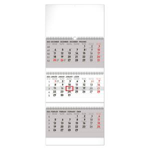 Wall Calendar 2024 3 months foldable - grey SK