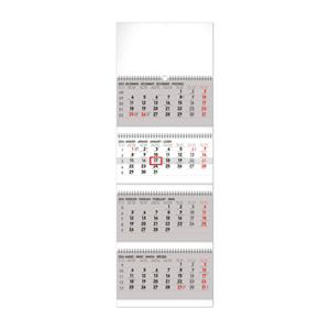 Wall Calendar 2024 4months foldable - grey SK