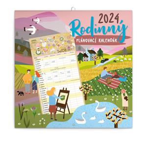 Wall Calendar 2024 Family planner SK