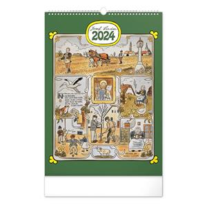 Wall Calendar 2024 Josef Lada Months