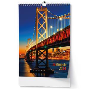 Wall Calendar 2024 Metropolis