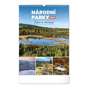 Wall Calendar 2024 National parks of Bohemia and Moravia CZ