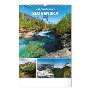 Wall Calendar 2024 National parks of Slovakia SK