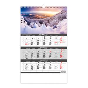 Wall Calendarr 2023 - Threemonths Calendar - Slovensko