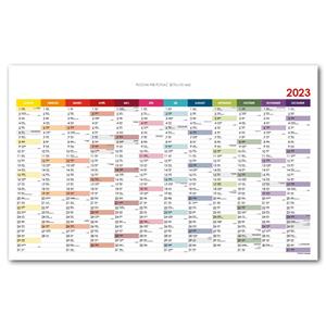 Wall planning map 2023 SK - 63x100 cm - color