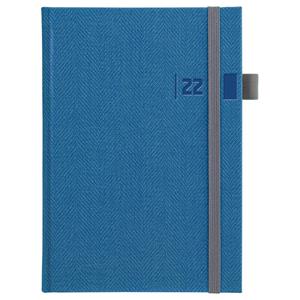 Weekly diary 2022 Tweed A5 - blue