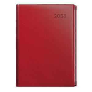 Weekly Diary 2023 Oskar Vivella A5 - Burgundy