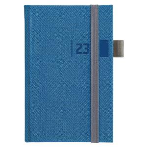 Weekly diary 2023 Tweed pocket - blue