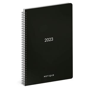 Weekly diary 2023 Twin Wire A5 Black