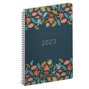 Weekly diary 2023 Twin Wire A5 Flowers