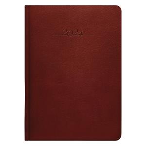 Weekly diary 2024 Carus A5 with notes - brown