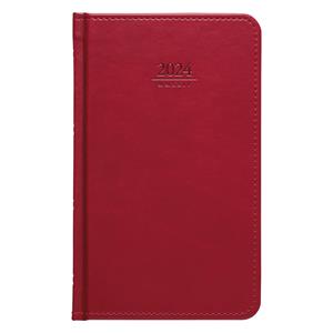 Weekly diary 2024 Gemma pocket - red