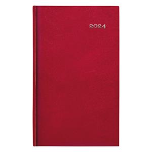 Weekly diary 2024 Kronos pocket - red